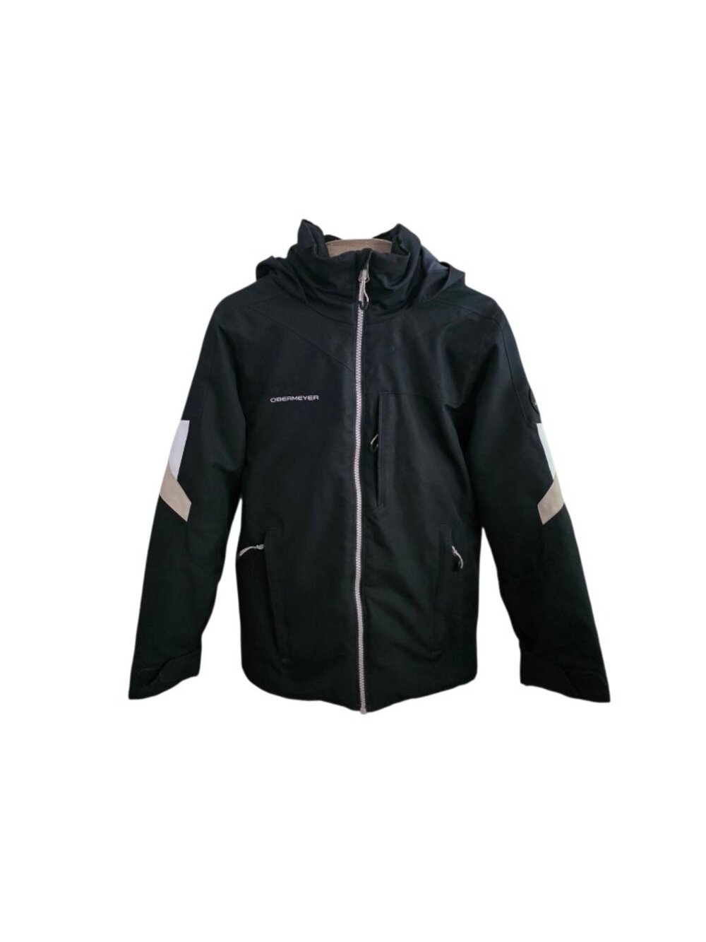Obermeyer Boys Fleet Jacket Insulated Hooded Snow Ski Black S 8